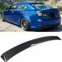 Roof Spoiler Fits for 2006-2013 Lexus IS250 / IS350 & 2006-2014 is F Sedan, Carbon Fiber Pattern JDM V2 Style Rear Window Roof Wing - WheelX