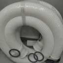1-1/2 Inch × 59 Inch Accessory Pool Pump Replacement Hose for Pool Sand Filters & Saltwater Systems with 1,500 to 2,500 GPH Capacity (2 pack white)