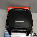 George Foreman GR340FB Classic Plate Electric Indoor Grill and Panini Press, 4-Servings, Black