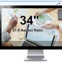 Hanging Blue Light Blocking Screen Protector Panel for 34 Inch | 21:9 Widescreen Monitor, Eye Protection Blue Light Blocking Anti Glare Filter, Anti-Scratch Hanging Design for Easy On/Off