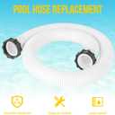 Pool Hose for Above Ground Pools, 1.5 Inch Pool Pump Replacement Hoses 59" Long Accessory Swimming Pool Hoses for Filter Pumps, Sand Filters System
