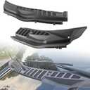 Windshield Wiper Cowl Panel Grille Compatible with Ford F250 F350 F450 F550 Super Duty 2017-2022 Left & Right Front Outer Window Cover Insert Panel Replace# HC3Z-25022A68-AB HC3Z-25022A69-AC