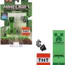 Mattel Minecraft Action Figure & Accessories 2-Pack with Creeper in 3.25-inch Scale, Collectible Toy Set