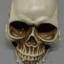 READAEER Life Size Resin Skull, Large Size Adult Skull Head Model for Home Decoration, Halloween Skull Statue, Human Skull Head Model (White)