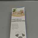 BUMACO 40Pcs Chair Leg Floor Protectors Chair Leg Protectors for Hardwood Floors Silicone Pads Covers to Protect Floors Universal L Clear Fit (1-5/16"~2")