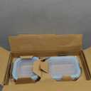 Glass Food Storage Containers with Lids, [18 Piece] Glass Meal Prep Containers, Containers for Food Storage with Lids, BPA Free & Leak Proof (9 Lid & 9 Container) (clear)