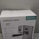 Spacekey Espresso Machine 20 Bar, Professional 1350W Espresso Maker with Milk Frother, Compact Stainless Steel Cappuccino & Latte & Americano Maker with 39oz Removable Water Tank, Silver