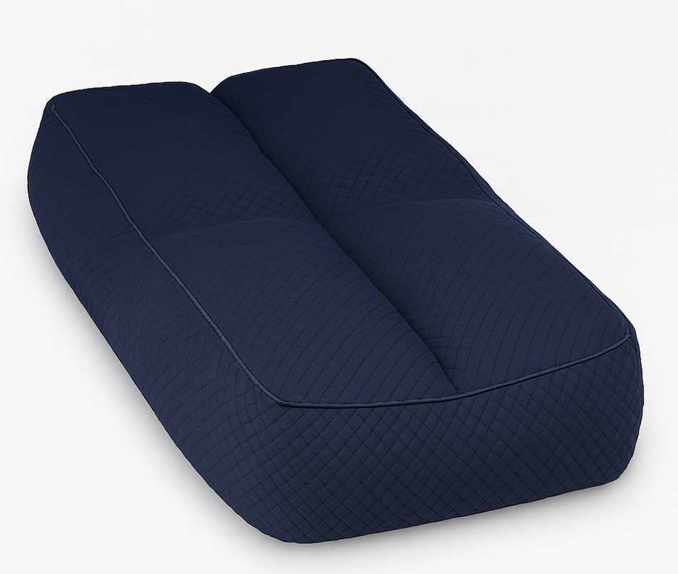 Ultra Fire Cervical Care Pillow, Sleep Enhancing Cervical Support Comfort Goose down Pillow, Cervical Support Goose down Pillow, Cervical Traction Pillow for Sleeping, Comfort Goose down Pillow 13x26x6.5in