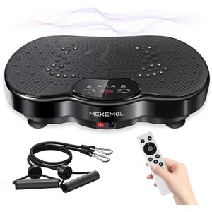 Vibration Plate Exercise Machine - Vibrating Plate for Lymphatic Drainage, 999 Adjustable Speeds Vibrate Stand Shake Board, 330Lbs Capacity Whole Body Workout for Weight Loss, Shaping