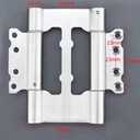 2 Pairs (4X) of 5" 304 Stainless Steel 3mm Thick Non-Mortise Self Closing Double Action Spring Hinges Cafe Saloon Door Swing Hinge