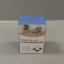 BUMACO Chair Leg Floor Protectors Square Chair Leg Protectors for Hardwood Floors Silicone Pads Covers to Protect Floors Clear-20 Pcs Square L (1-1/16" to 1-5/8")