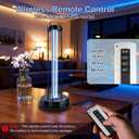 UV Light Sanitizer, 40W Metal Ultraviolet Sanitizer with Ozone, Ultraviolet Light with 3 Speed Timings, Home Disinfection Device, Dust Mites Remover for Room, Kitchen, Hotel, Office