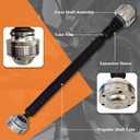52853432AA Front Driveshaft Assembly Fit for Jeep Commander 2007-2010, for Jeep Grand Cherokee 2007-2010, Propeller Drive Shaft Replace# 938138 65-3012 653012