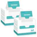 Face Towels, 100 Count Disposable Face Towelette for Washing Face, Skincare, Ultra Soft Facial Towel for Sensitive Skin, Lint-free Makeup Remover Dry Wipes - 2 Box