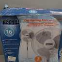 EZ-Chill 16 Oscillating Pedestal Fan, 3-speed Options, 90-Degree Oscillating Head, Adjustable Height and Tilt, Powerful Air Flow, White, MTSP15-16AZ