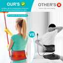 Cordless Heating Pad for Back Pain Relief, Heated Back Belt Abdomen Warmer Lumbar Support, Lumbar Massaager with Heat (Gray)