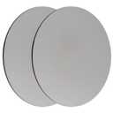 Steel Plate Sheet 1/8" x 8" Diameter Round Weldable 2 Pcs A36 Steel Sheet Metal Base Plate Disk for Construction (8 in, 2 Pcs)