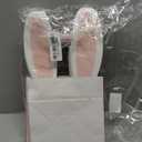 FYSUIMU 16 Pcs Easter Paper Bags Pink Bunny Treat Bags with Handles Rabbit Face Candy Goodie Bag for Birthday Baby shower Party Favors Supplies