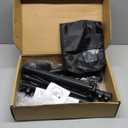 Projector Stand Tripod Adjustable, Laptop Height from 23.5 to 63.5 inches with Gooseneck Phone Holder, Floor for Office, Home, Stage, Studio, DJ Racks Holder Mount, 23.5inch-63.5inch (Black)