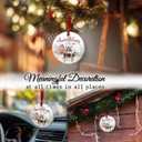 2 x Farmhouse Christmas Ceramic Ornaments - Holy Cow, Goat, Chicken Farmhouse Animals Decoration Hanging Tree - Merry Xmas On The Farm Ornament