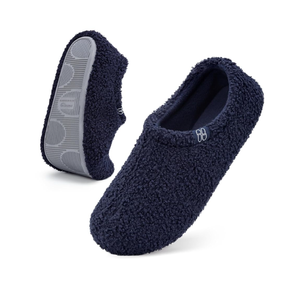 HomeTop Women's Fuzzy Curly Fur Memory Foam Loafer Slippers with Polar Fleece Lining 9/10