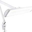 Neatfi Ultra 3,500 Lumens LED Desk Lamp with Clamp 45W, 270 SMD LEDs, Shadow-Free | Adjustable Brightness | Task Light for Nail, Craft & Office (White, 26-Inch Wide Shade)
