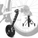 HUASION Multi-speed Kids Bike Training Wheels Fits 16", 18", 20",22", 24" Bikes, Adjustable for Variable Speeds Includes Stabilizers Kits, 1 Pair, Black