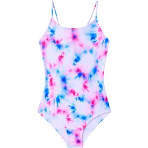 Angel season Girls One Piece Swimsuits Teens Bathing Suit Straps Kids Cute Swimwear with UPF 50+ Daisy Halter Size 7-14 (13-14 Years, Tie Dye 1)