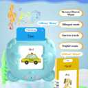 German and English Talking Flash Cards for Toddlers, 510 Sight Words Bilingual Learning Toys for Children, Autism Pocket Speech Therapy Toys, Deutsch Vocabulary Educational Flashcards