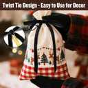 2 x 24 Pcs Black Velvet Bows for Christmas Tree Decor, Elegant Velvet Pre-Tied Ribbon Bows Door Garland Vintage Ornaments for Christmas, Wreaths, Gifts and Home Decoration (5x7 Inch, 3/8'' Wide)