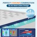 4 in Dual Layer Memory Foam Mattress Topper Twin XL for Back Pain (39"x80")