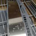 KitchenAid Large Capacity Full Size Rust Resistant Dish Rack with Angled Drain Board and Removable Flatware Caddy, Light Grey