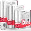 IDEATECH 15Pack Vacuum Storage Bags with Electric Pump, Jumbo Vacuum Seal Bags for Clothing, Bedding & Blanket, Heavy Duty Compression Space Saver with Airtight Seal, Complete Home Storage-5M+5L+5XL
