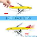 Airplane Toys, Metal Plane Pull Back Airplane Toys for 3 4 5 6 7 Years Old Boys Girls, Die Cast Aircraft Plane Models, Kids' Play Vehicles Aeroplane Airplanes for Kids Birthday Gift