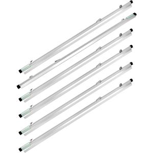 QWORK Blueprint Clamps, 6 Pack 42" Blueprint Binding Strips, Architectural Drawing Storage Tool for Paper, Poster, Map, Plans & Drawings