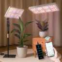 Grow Lights for Indoor Plants, [Smart APP & Expansive 2x2 Ft Coverage] Genuine 48Watt LED Full Spectrum Standing/Hanging Growing Plant Lamps, 8-Level Brightness, 270Folding, 360Rotation
