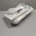 TUTOTAK Narrow Bookshelf, 8-Tier Bookcase with LED Lights, Spine Book Shelf for Small Space, Corner Standing Shelf for Living Room, Office, Study, Entryway, White BS06BW008L