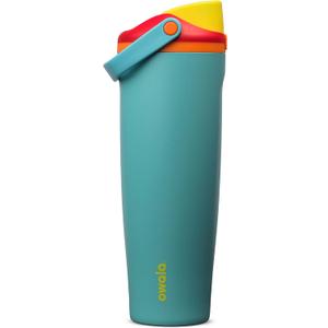 Owala FreeSip Sway Insulated Stainless Steel Water Bottle with Two-Way Spout, Built-In Straw and Handle, Made for Travel, School, and Sports, 40oz, BPA Free, Leak Proof, Summer Sweetness