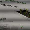 Plant & Plot Galvanized Raised Garden Beds Outdoor // 6×3×1 ft Planter Raised Beds for Gardening, Vegetables, Flowers (Dark Wood Grain) // Large Metal Garden Box // Patented Tool-Free Design