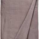 Eddie Bauer Home Herringbone Collection Blanket-100% Cotton, Lightweight & Breathable, Machine Washable Easy Care, Queen, Mushroom