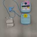 Kids Camera Instant Print, Christmas Birthday Gifts for Kids Age 3-8, 48MP &1080P Kids Camera with Print Paper, Portable Toy Instant Camera for Kids 3 4 5 6 7 8 9 10 Year Old Boys Gifts/Girl Gifts (Blue)