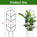 2 Pack 30'' Large Metal Plant Trellis for Climbing Plants, Tall Plant Support for Indoor & Outdoor Use, Modern Decorative Trellis for Potted Plants (2 Pack)