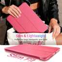 CoBak Case for iPad (A16) 11th Generation 11 Inch 2025, iPad 10th Generation 10.9 inch 2022, Slim Stand Protective Cover with Hard PC Translucent Back Shell Cover, Support Touch ID, Raspberry