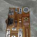 Dementia Activities for Seniors,Fidget Busy Board for Adults with Dementia,Engaging Alzheimers Activities & Tactile Stimulation,Thoughtful Gift for People with Alzheimer's (Compass Version) (Brown)