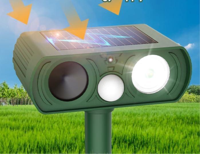 Solar Ultrasonic Animal Repellent Outdoor