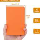 ZCZN 60 Pack Mini Pocket Notebooks Bulk, 3.5 X 5.5 Inches Mini Journals, 30 Sheets/60 Pages, Colorful Cover Notepads for Writing, Planing, Work, Memo (60, Plain)