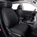 coverdream CRV Seat Covers Custom Fit for 2017-2021 2022 Honda CRV LX, EX, SE, EX-L,Touring,Hybrid,Full Coverage Polyester Car Seat Protector(Full Set,Black)