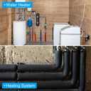 PATIKIL 6.6Ft Long 1-7/8" (48mm) ID Pipe Insulation, 1 Pcs 20mm Thickness Rubber Foam Winter Freeze Protection Tube Fire Retardant for Water, Air Conditioning, Industrial Pipes, Blue