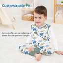 TotAha Toddler Sleep Sack with Feet 3t,TOG 0.5, Light and Soft Baby Wearable Blanket for Walkers, 2 Pack