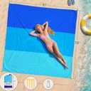 BYDOLL Beach Blanket Waterproof Sandproof 78''81'' 1-5 Adults Oversized Lightweight Large Picnic Mat Waterproof Sandproof Blanket for Beach Camping Hiking Travel